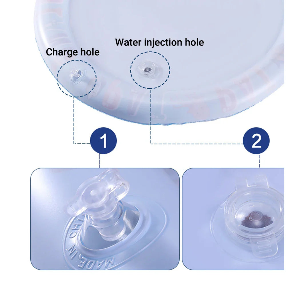 AquaPaws | Interactieve Waterspeelmat voor Katten & Honden | Koelende Zomer Speelmat | Opblaasbaar & Draagbaar | 65 cm / 100 cm