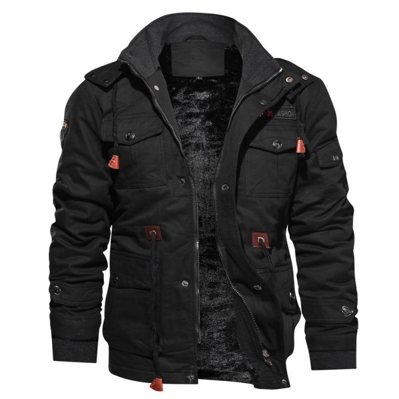 Heren Fleece Winterjas – Waterdichte Stijlvolle Jas met Modern Snit
