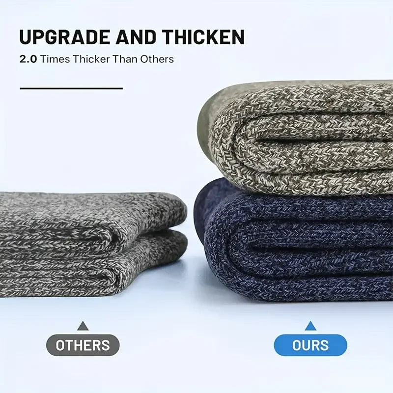Extra Warme Merino Wol Sokken Voor Wandelen Unisex 38-46