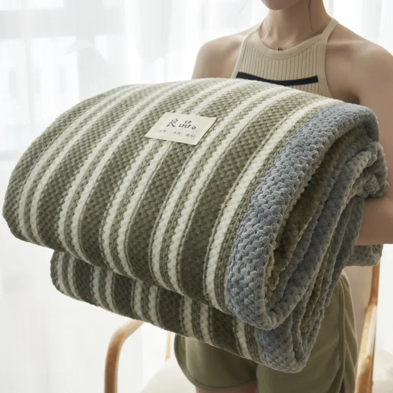 Geruite Deken – Zachte Plaid voor Bank en Bed met Klassiek Blokpatroon