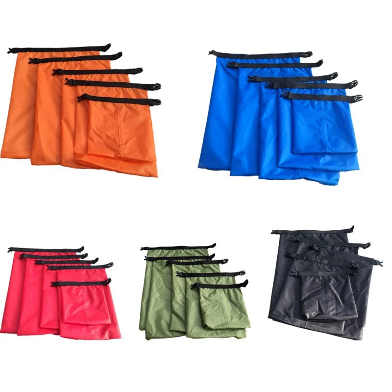Sealon Droogzak Set | Waterdichte en zanddichte 5-delige set voor reizen en outdoor avonturen