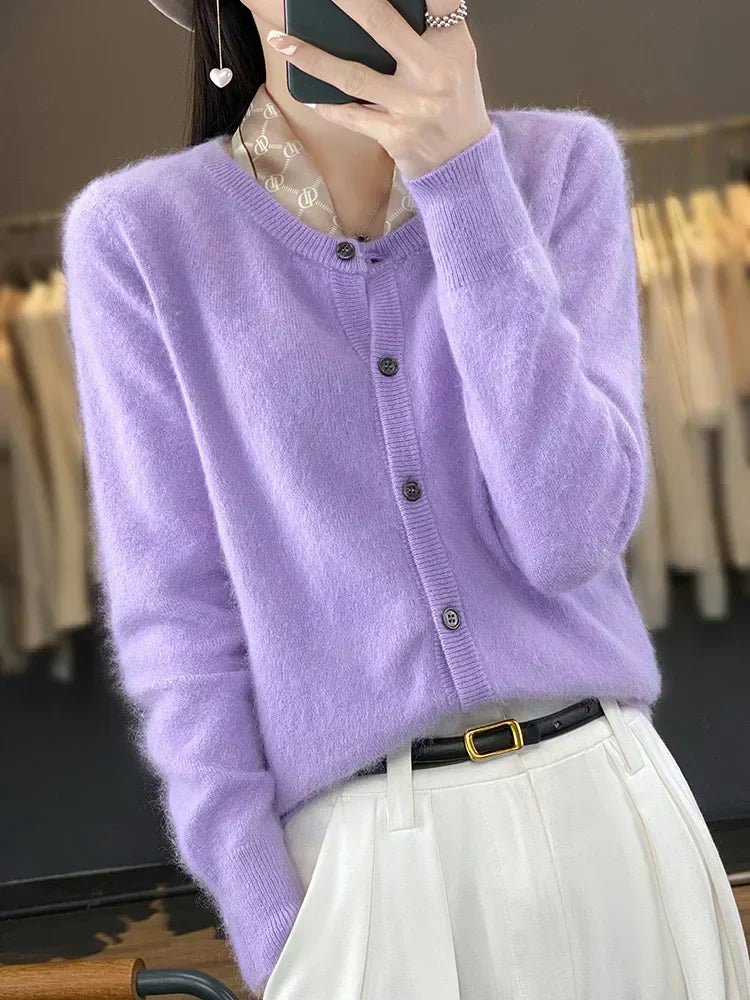 Aurea Cashmere Cardigan Trui Voor Koude Weer