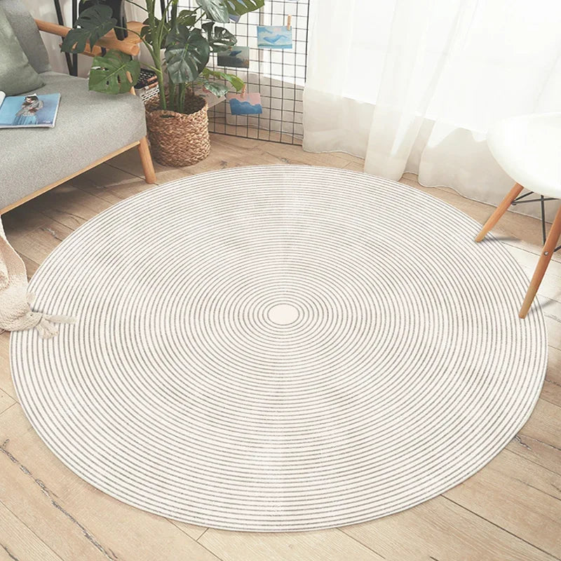 Thyn - Japanse Stijl Ronde Wasbare Vloerkleed voor Woonkamer