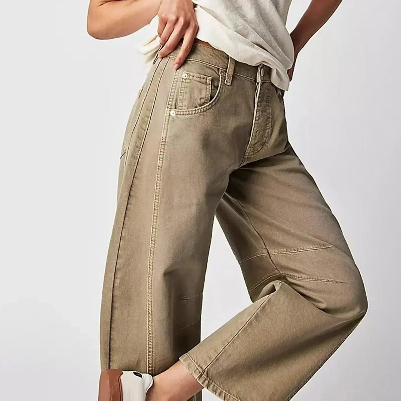 Hanna | Dames High-Waist Jeans met losse pasvorm