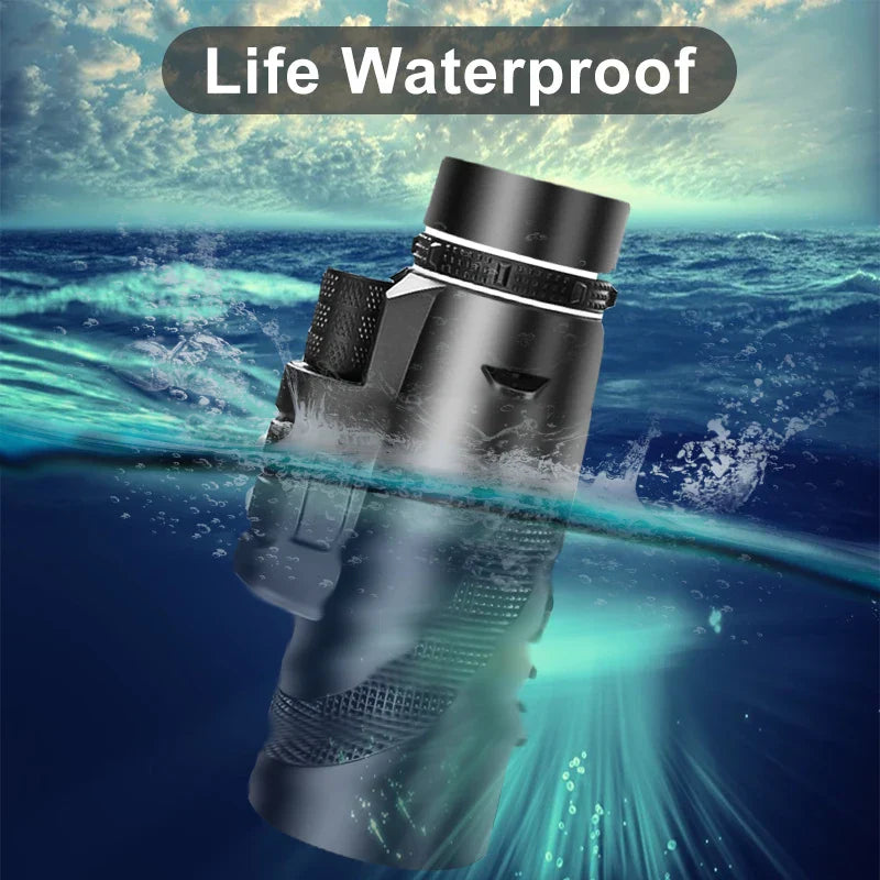 80x100 HD Zoom Monoculaire Telescoop: Krachtige draagbare verrekijkers voor jagen, kamperen en buitenverkenning