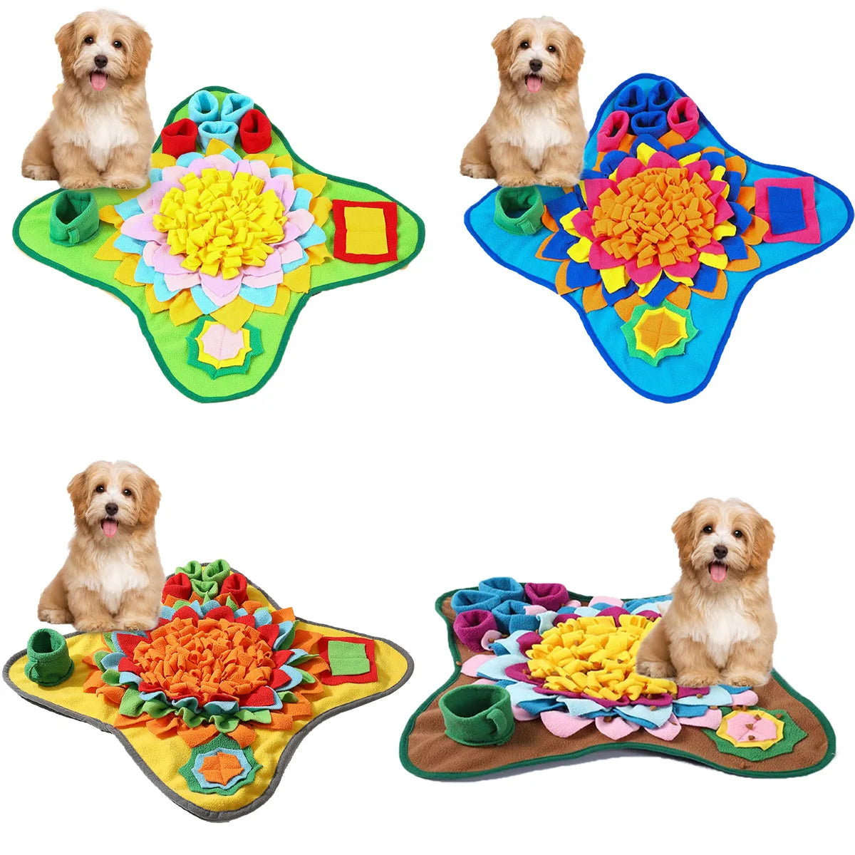 SnuffelPlezier | Intelligente Snuffelmat voor Honden | Interactief Voedsel Speelgoed tegen Verveling | Bevordert Natuurlijke Zoekinstincten