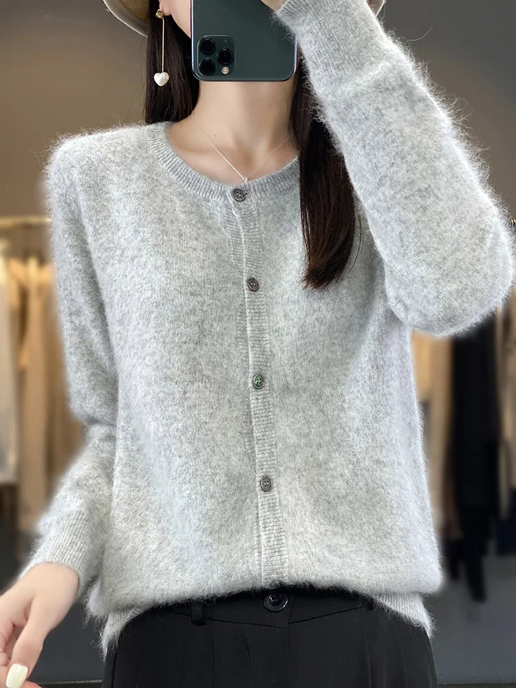 Aurea Cashmere Cardigan Trui Voor Koude Weer