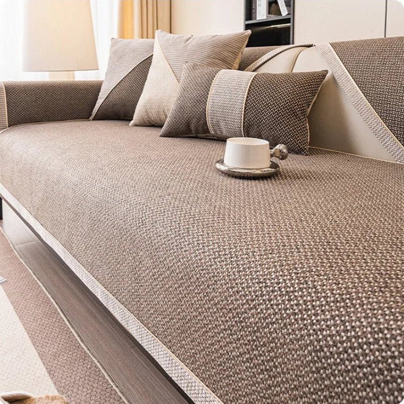 NATURWEFT – Antislip Katoen-Linnen Sofahoes voor alle seizoenen