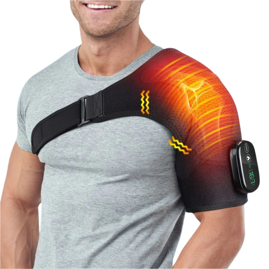 LuxuraTherm Luxe Verwarmde Schouderbrace | Comfortabele en effectieve ondersteuning voor pijnverlichting
