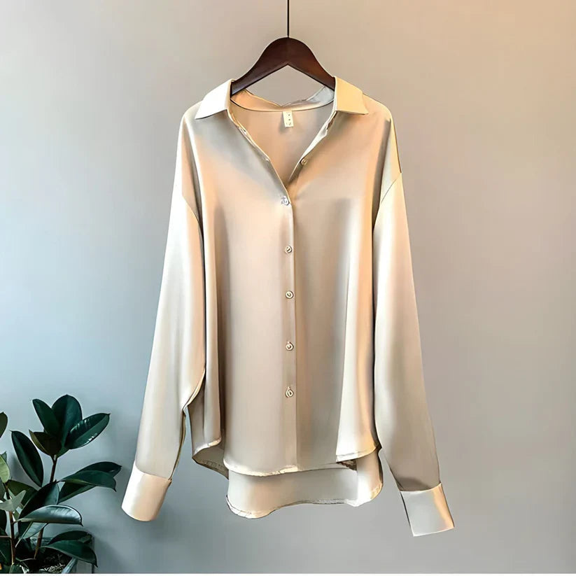 SilkElegance Dames Zijde Blouse | Luxe draagcomfort en tijdloze stijl voor elke gelegenheid