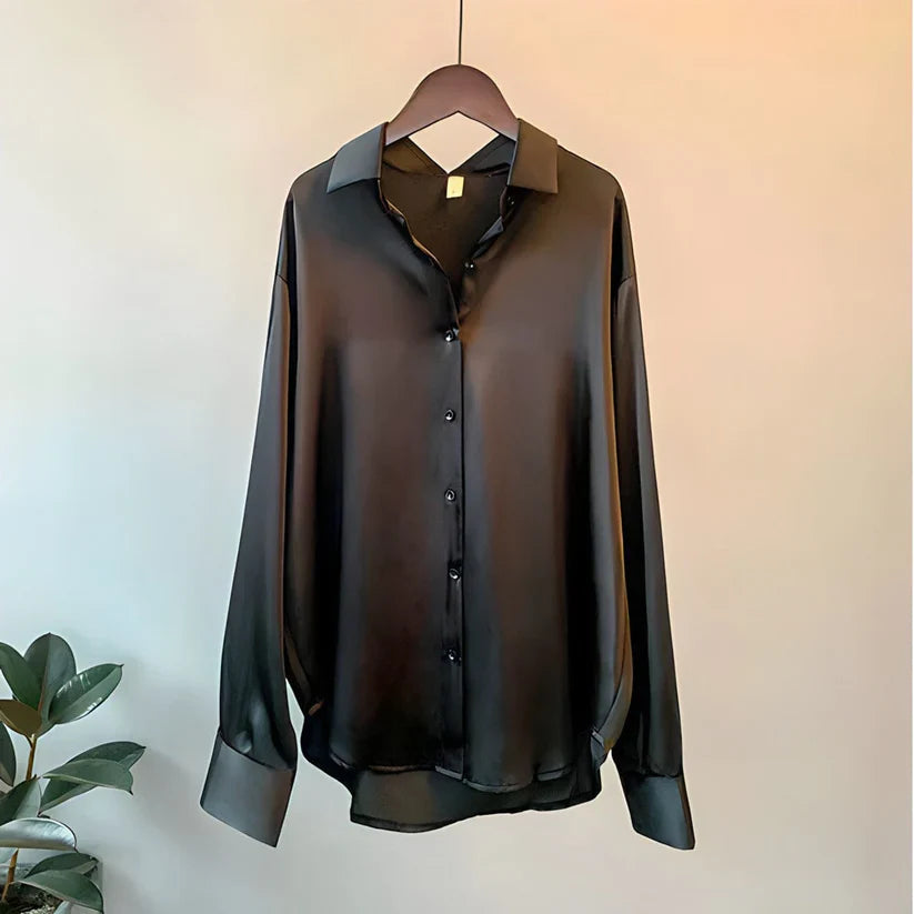 SilkElegance Dames Zijde Blouse | Luxe draagcomfort en tijdloze stijl voor elke gelegenheid