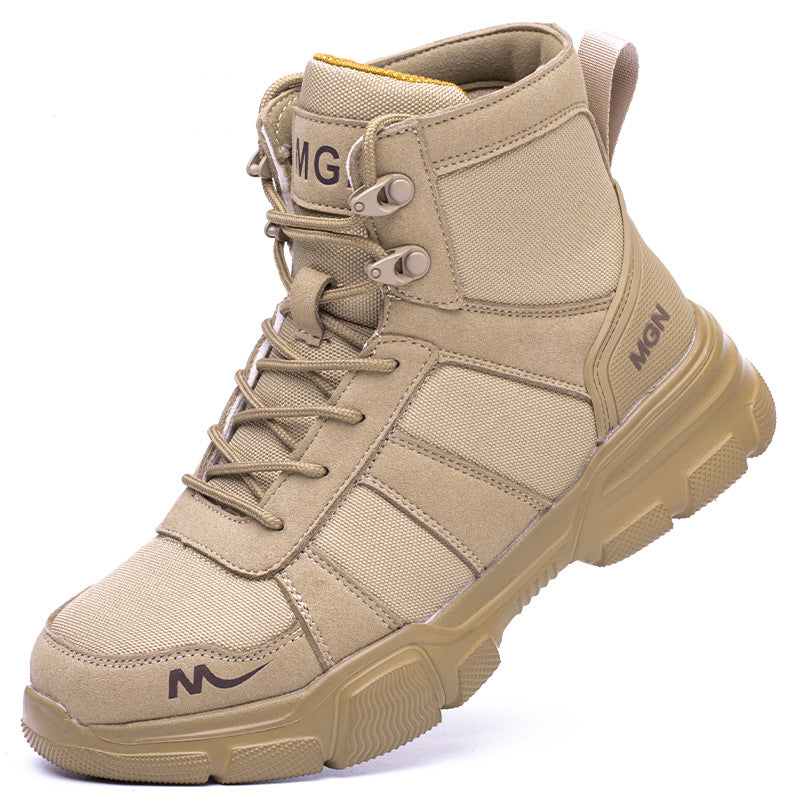 SafeGrip Heren Werkschoenen – Enkellaars met Stalen Neus en Antislip Zool
