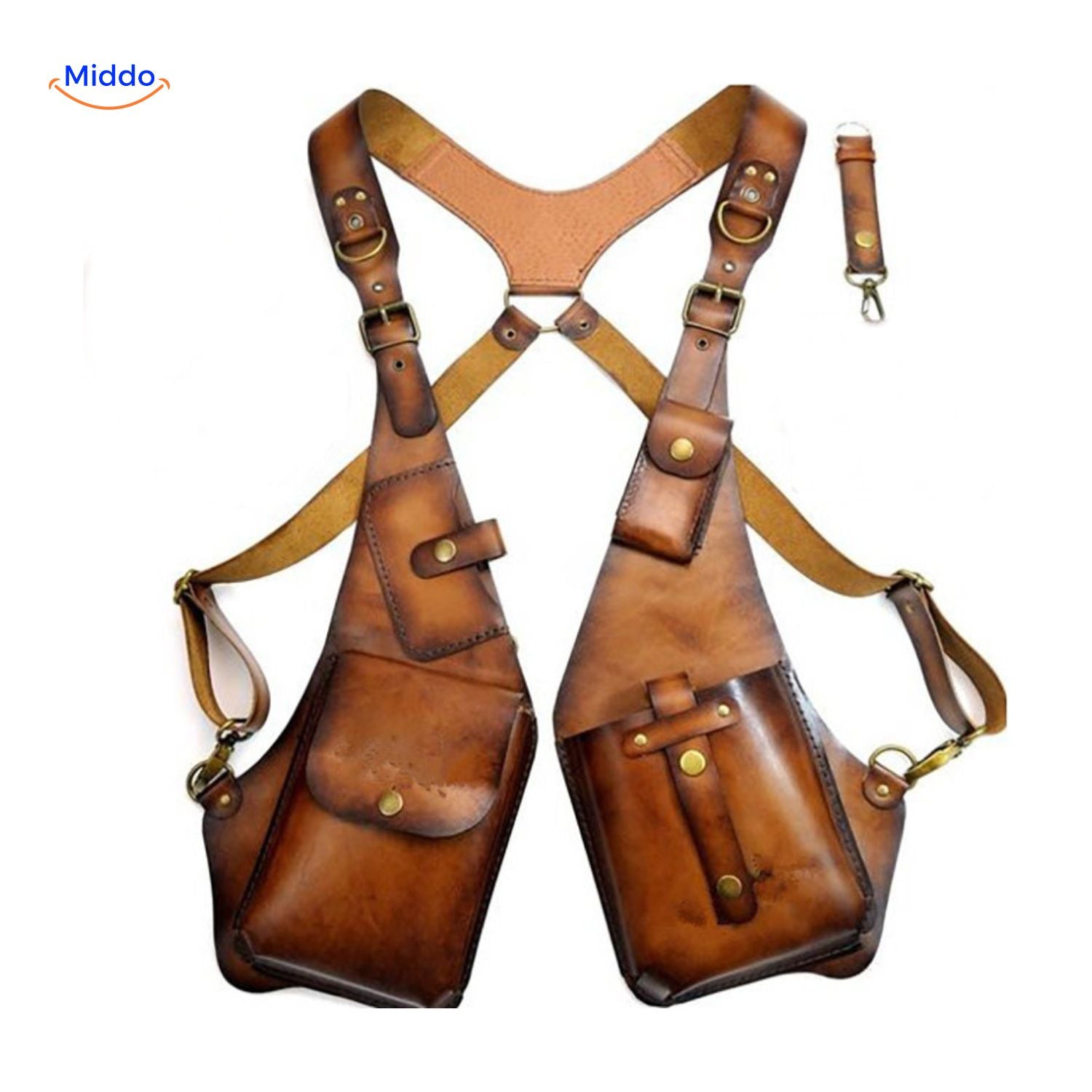 RetroGear Schouderholster | Veelzijdig leren holster voor stijlvolle opslag