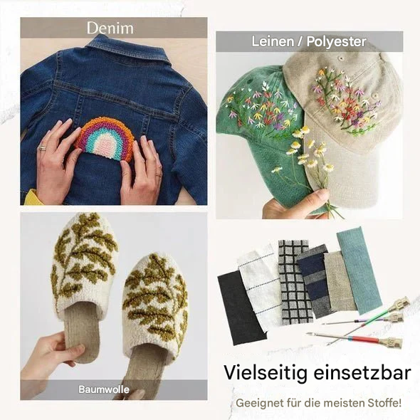 Sticknaaldset | Eenvoudig Borduren | Kleurgecodeerde Naalden | EasyStitch