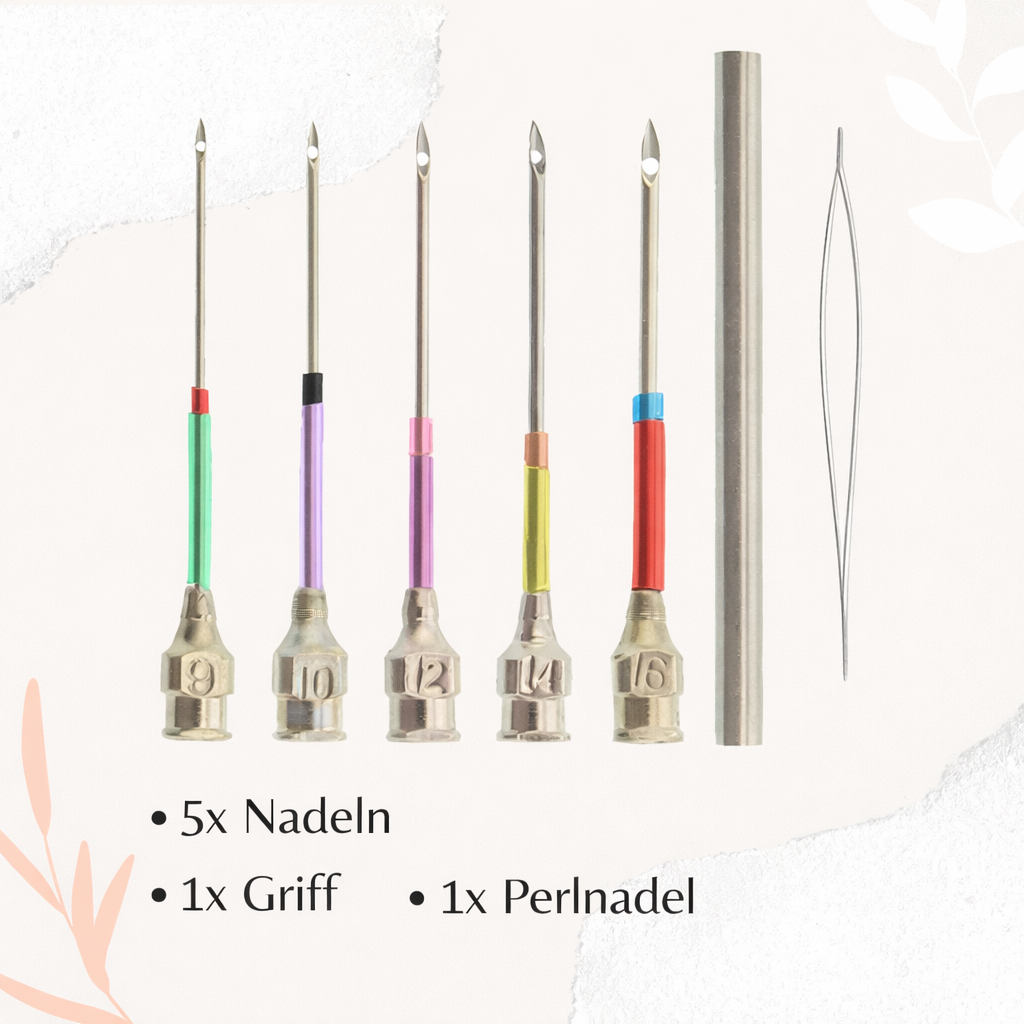 Sticknaaldset | Eenvoudig Borduren | Kleurgecodeerde Naalden | EasyStitch