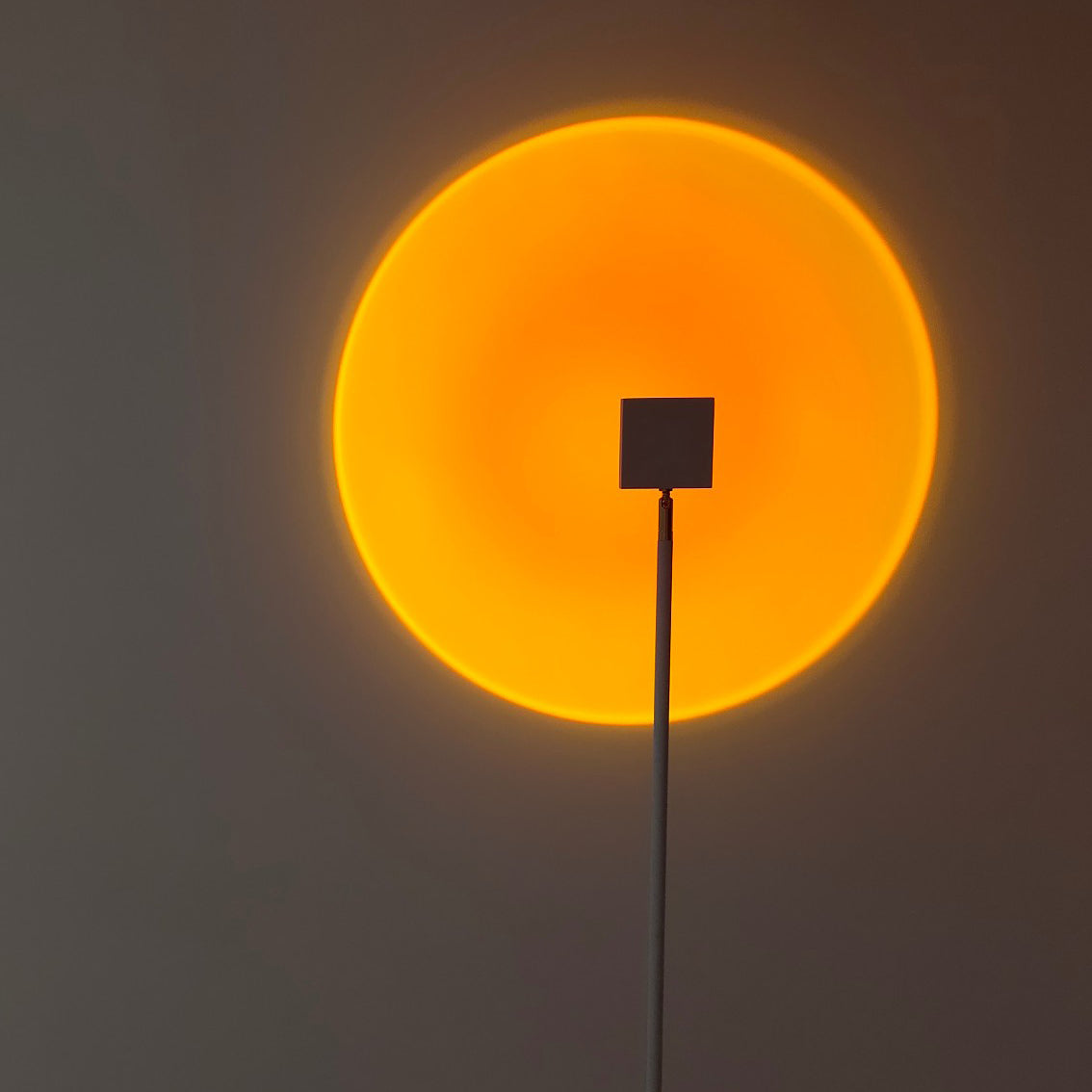 Frendorf | LED Kleurenprojector Vloerlamp | Minimalistisch Halo Licht Effect