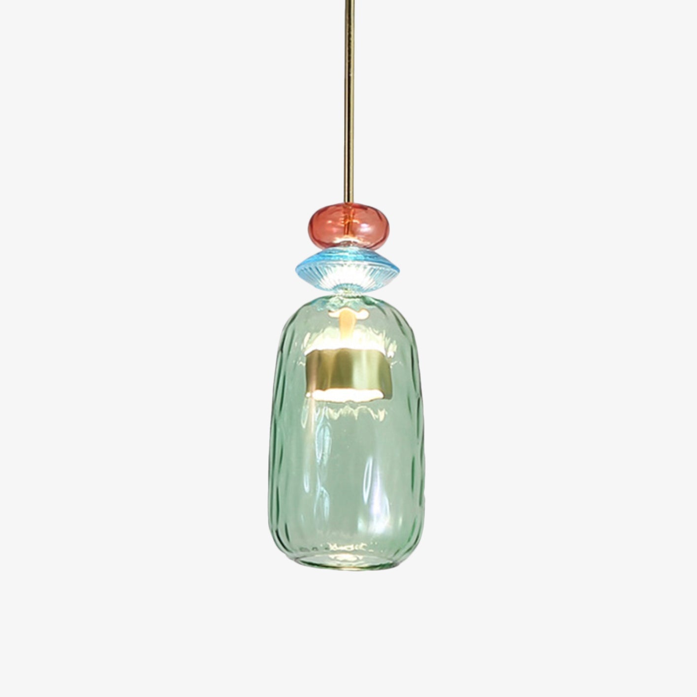 Hanglamp van gekleurd glas Illumy