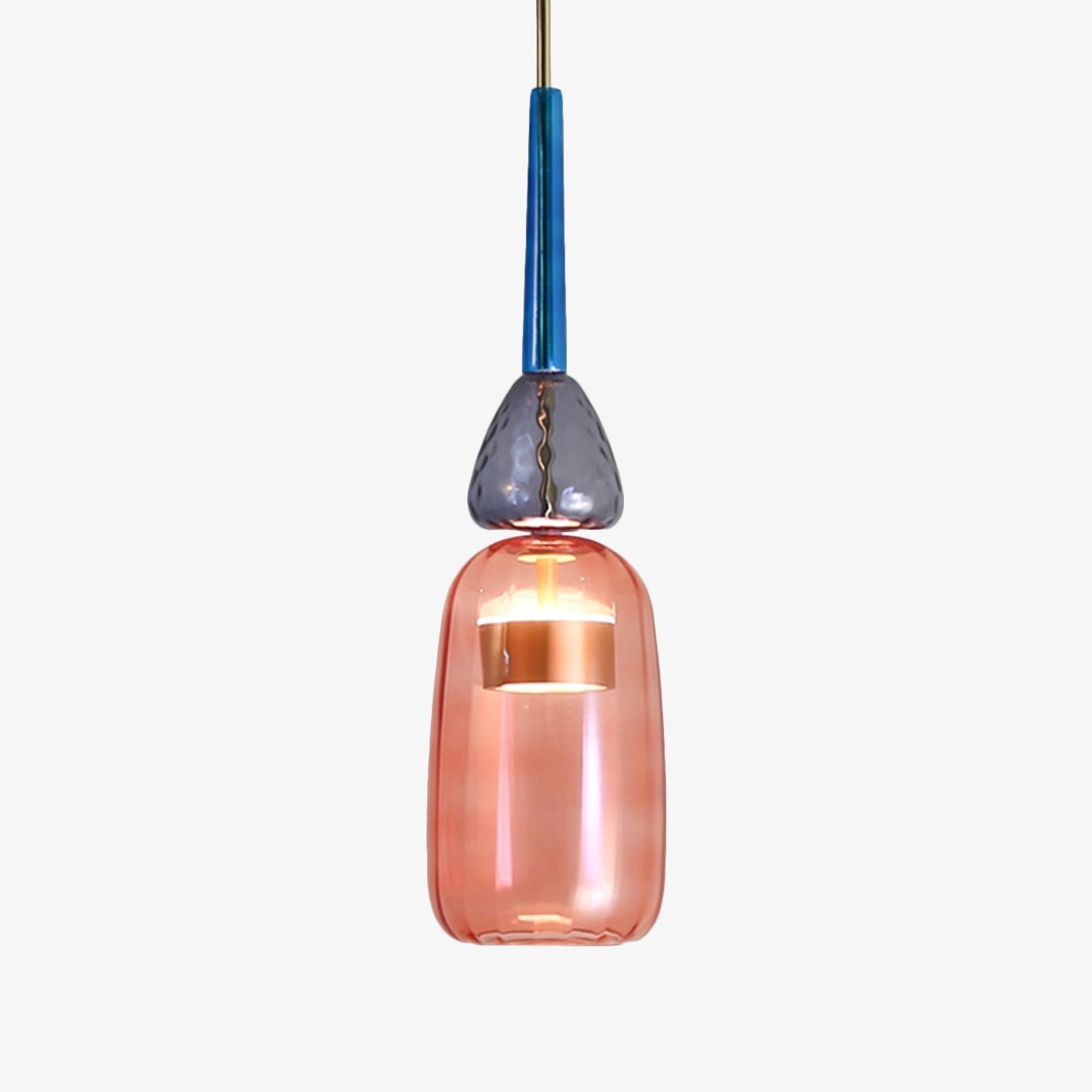 Hanglamp van gekleurd glas Illumy
