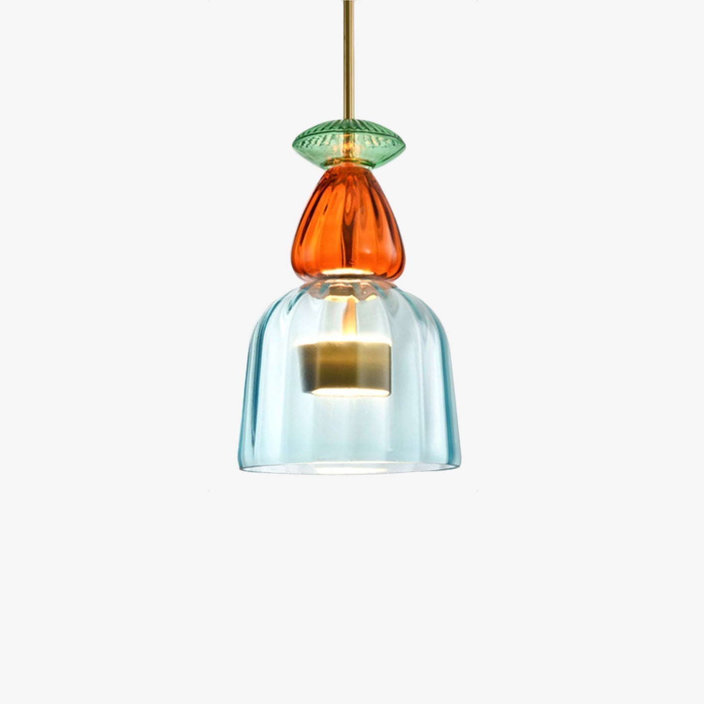 Hanglamp van gekleurd glas Illumy