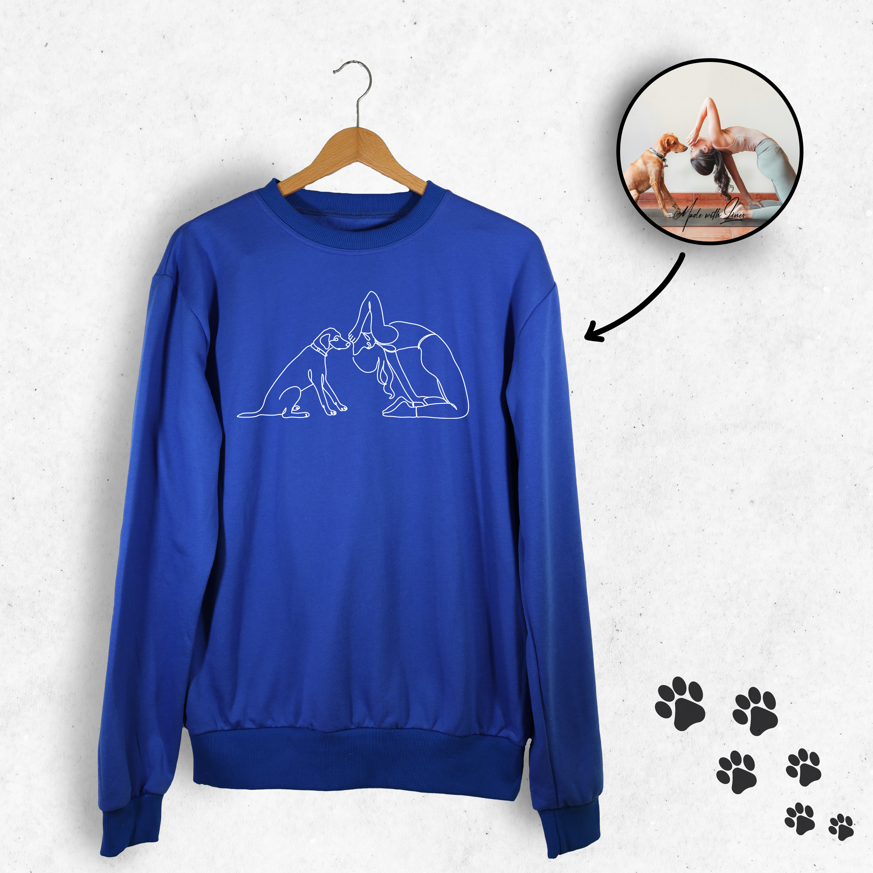 PawsySweater | Gepersonaliseerde hoodie met je viervoeter