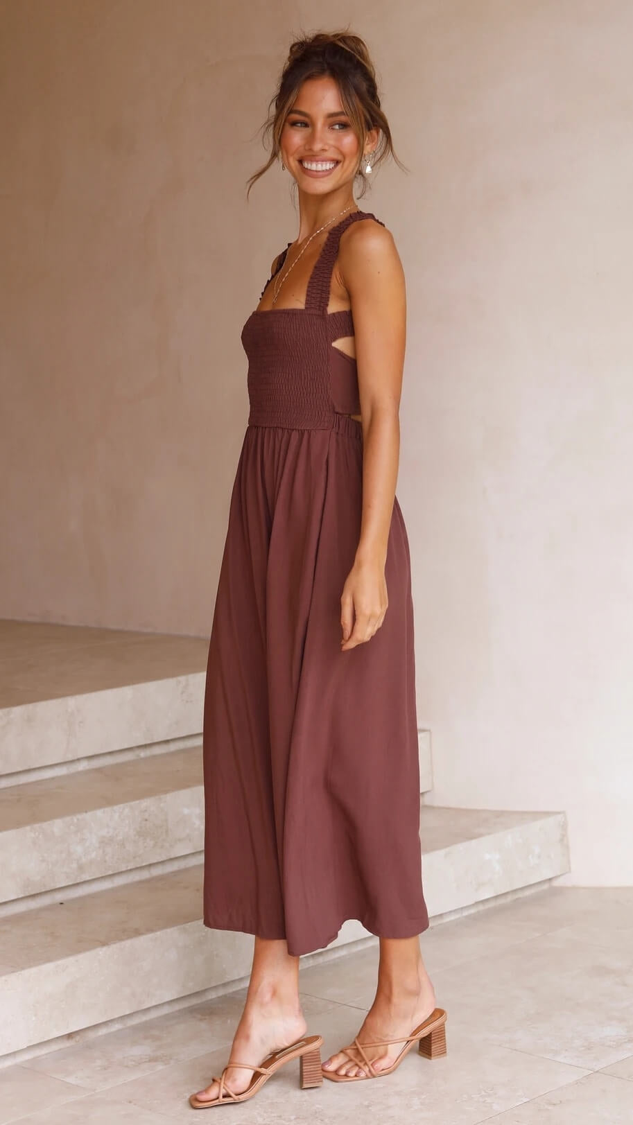 Leda | Elegante Maxijurk met Vloeiende Snit