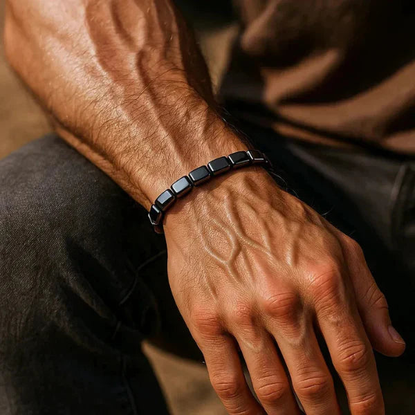 Hematiet-Armband voor Heren – Elegantie, Kracht & Stijlvolle Energie