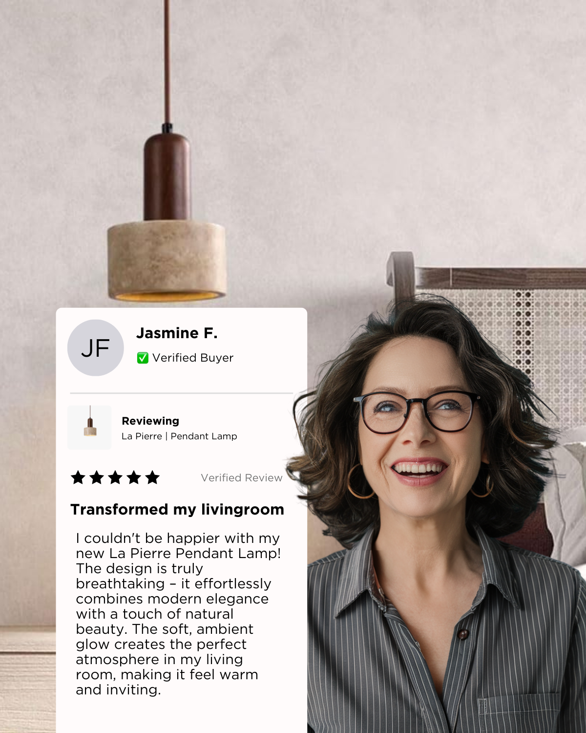 De Travertijn Hanglamp