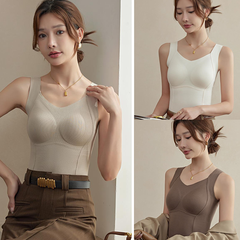 Thermisch Tanktop met BH | Vormend & Naadloos | Warm & Comfortabel | TankTop