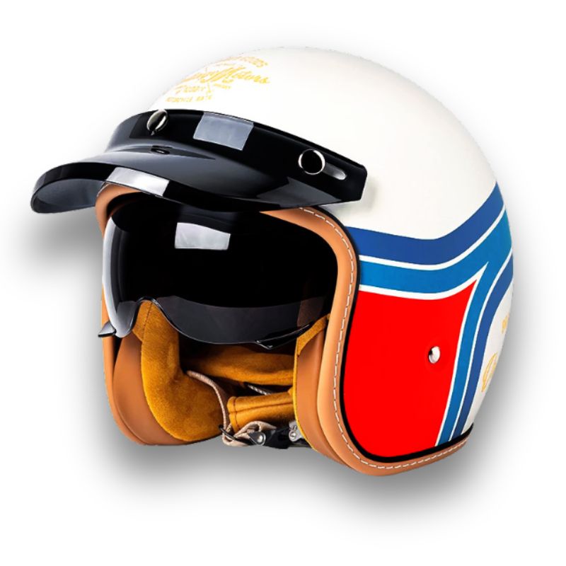 Tijdloze motorhelm - DOT- en ECE-goedgekeurd