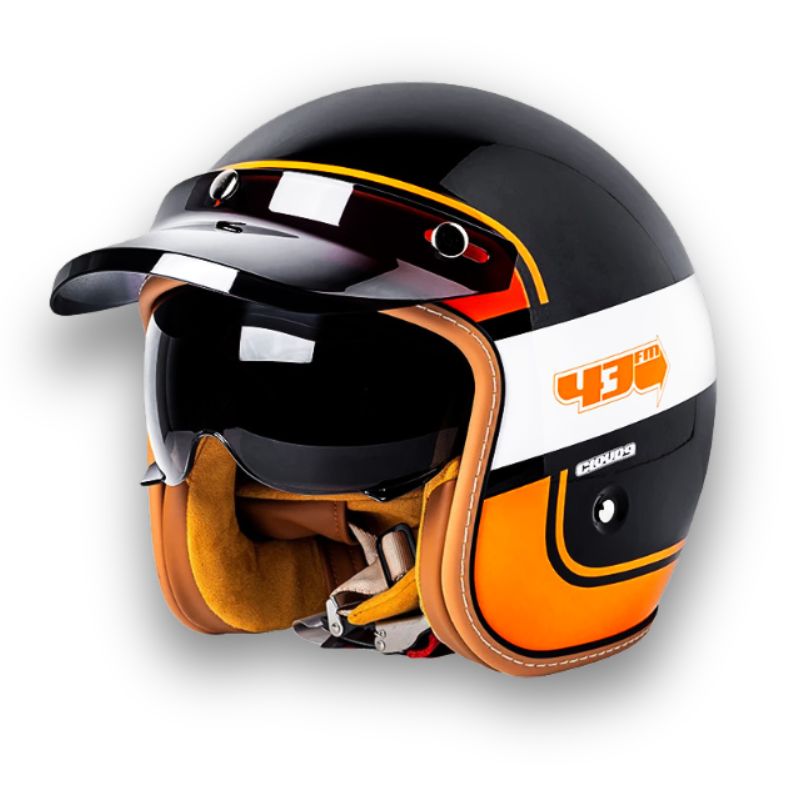 Tijdloze motorhelm - DOT- en ECE-goedgekeurd