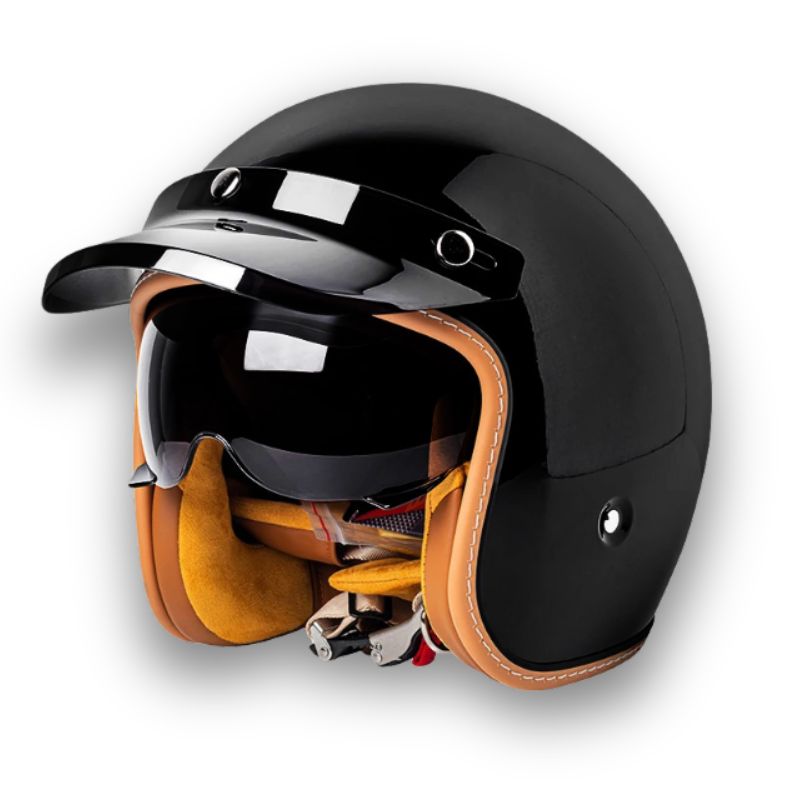 Tijdloze motorhelm - DOT- en ECE-goedgekeurd