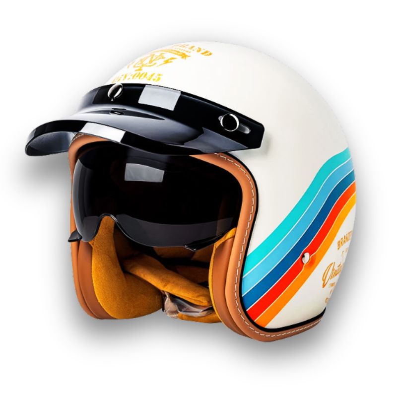 Tijdloze motorhelm - DOT- en ECE-goedgekeurd