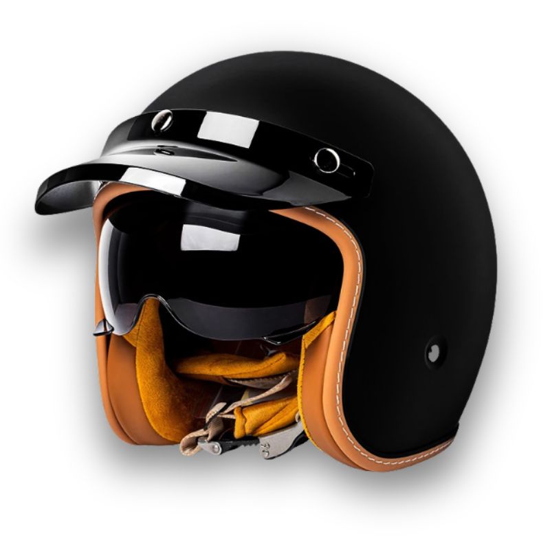 Tijdloze motorhelm - DOT- en ECE-goedgekeurd