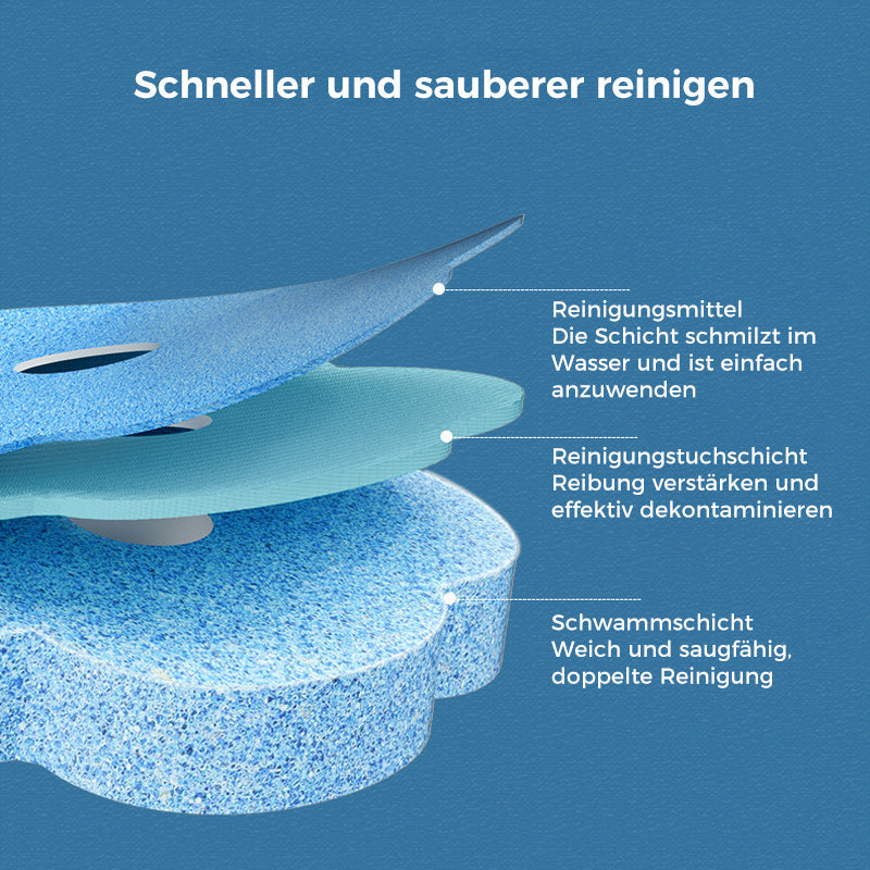 Wc-borstel Wegwerp | Antibacterieel | Hygiënische Sponskoppen | CleanClick