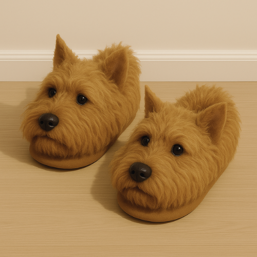 Pawtastic | Super Realistische Hond Pluche Slippers voor Ultiem Comfort