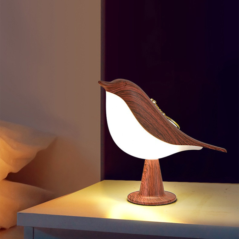 TwiLightBird | Oplaadbaar LED-nachtlampje met aanraakfunctie en creatief vogelontwerp