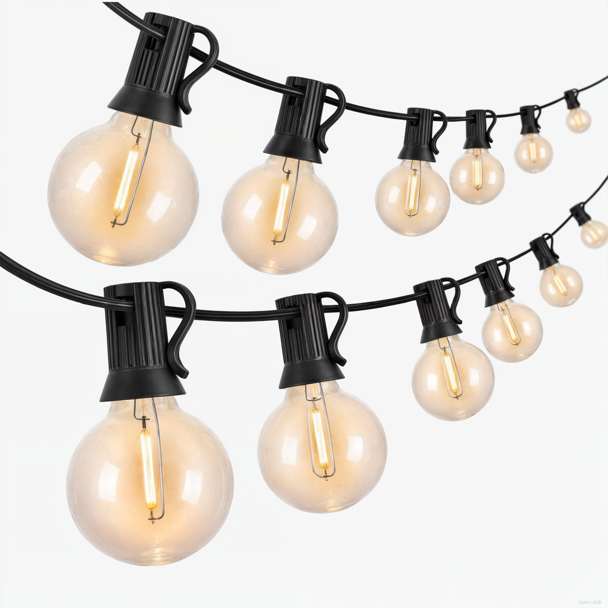 TwinkleTrail waterdichte LED-lichtslinger voor Buiten met Warme Gloed