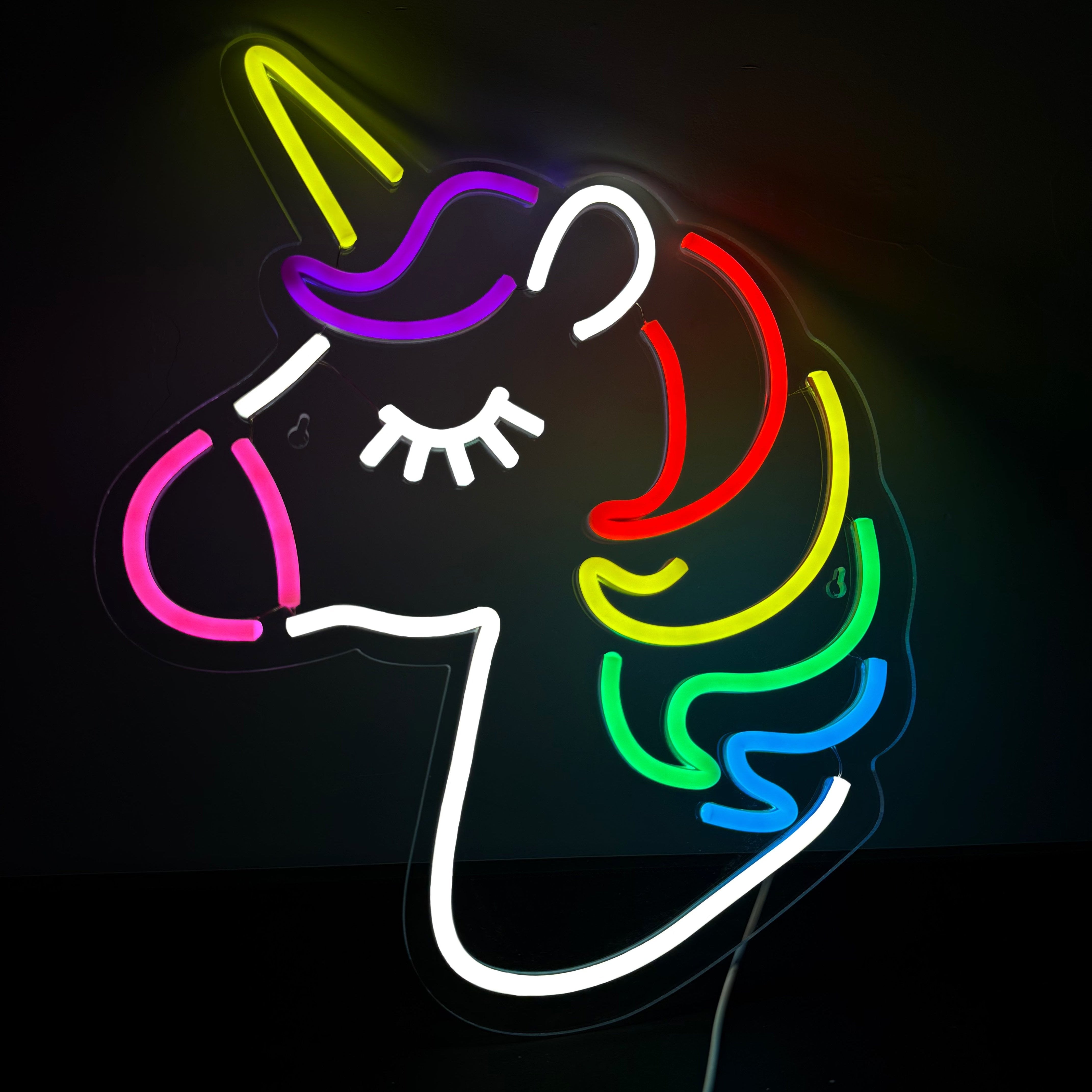 Eenhoorn Neon Wandlamp