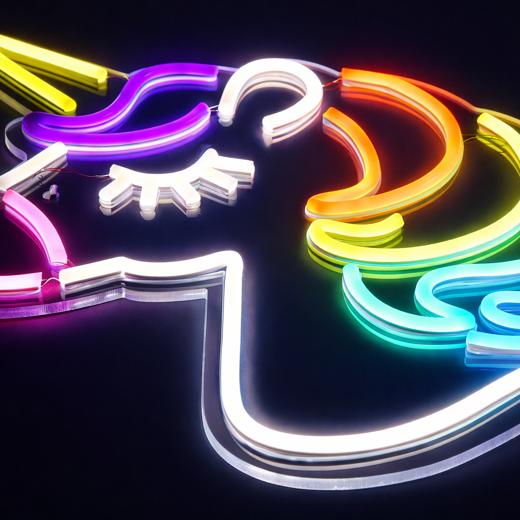 Eenhoorn Neon Wandlamp