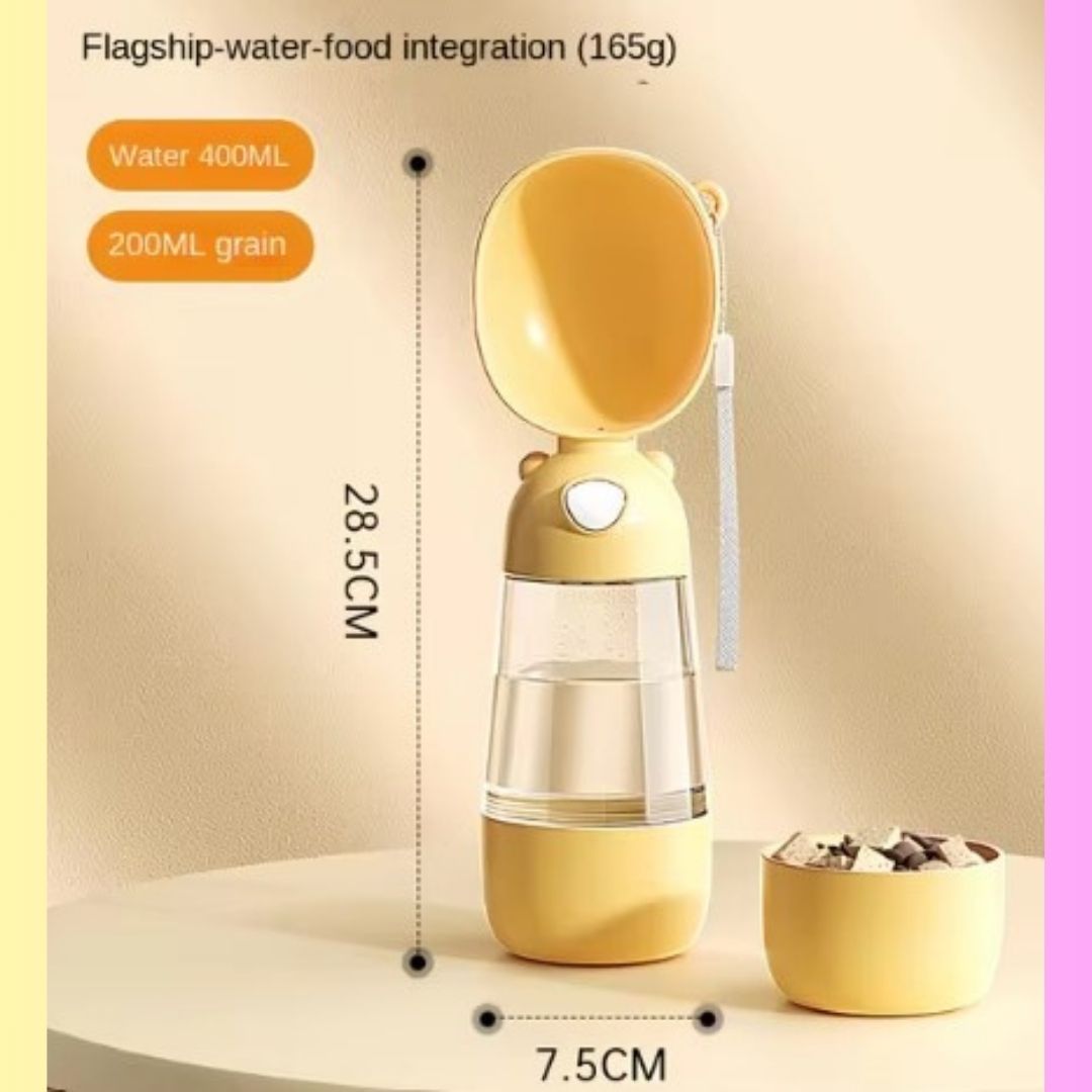 PetHydroGo | draagbare fles voor water en voedsel voor huisdieren