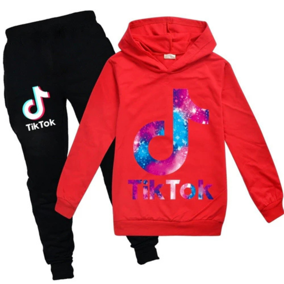 Tiktok Kids Joggingspak | Voor altijd een tiktokker | Unisex