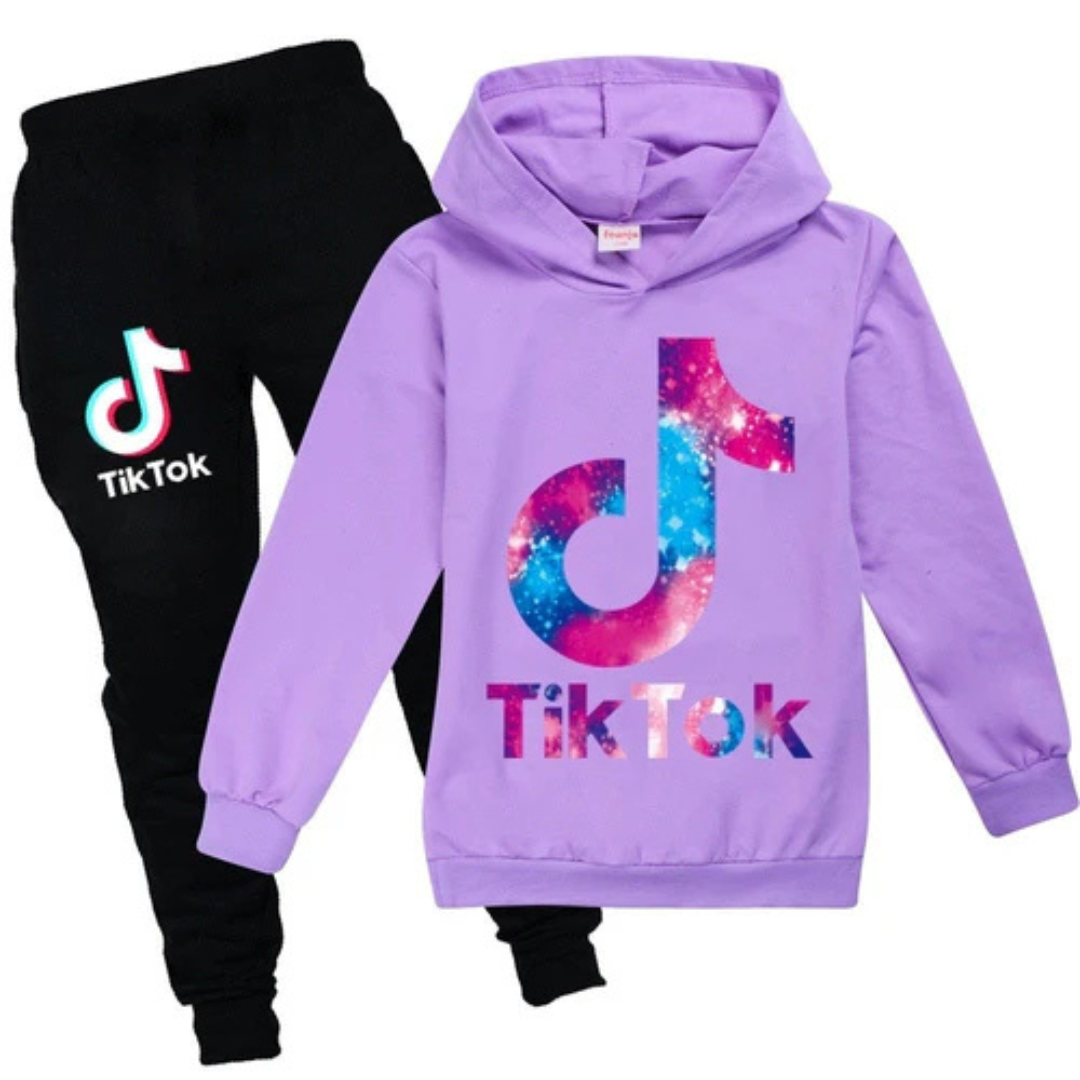 Tiktok Kids Joggingspak | Voor altijd een tiktokker | Unisex