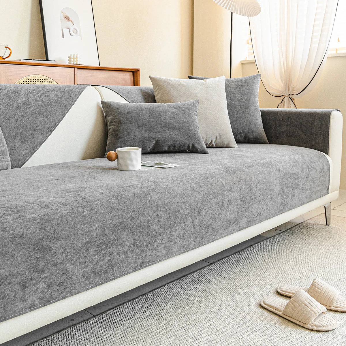 SofaShield Luxe Antikratz-Sofabeschermers – Kr scratchbestendige Chenille-bescherming voor huisdieren