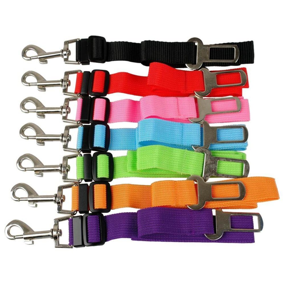Pupguard - Verstelbare Hond Veiligheidsgordel voor Auto, Rotating Click Sluiting