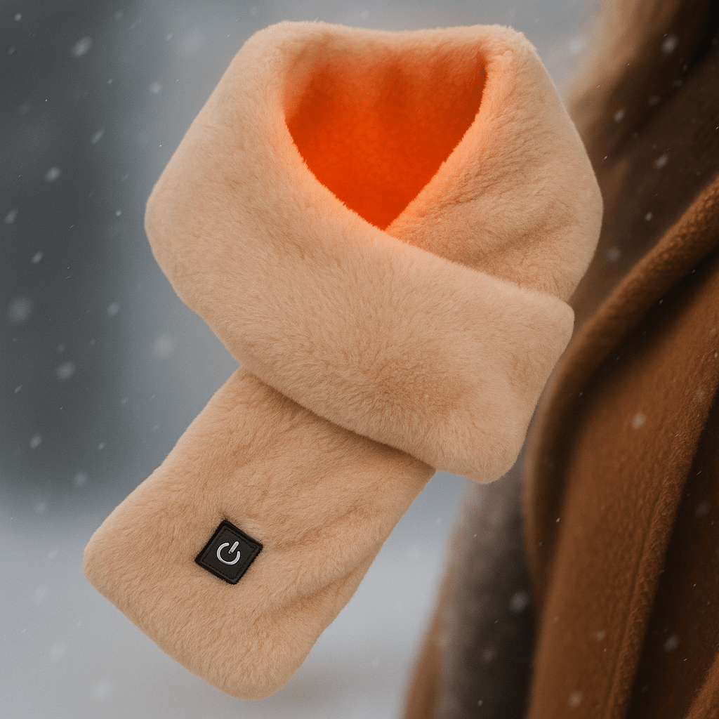 CozyHeat verwarmde fleece-sjaal – USB-thermische sjaal met 3 warmte-instellingen