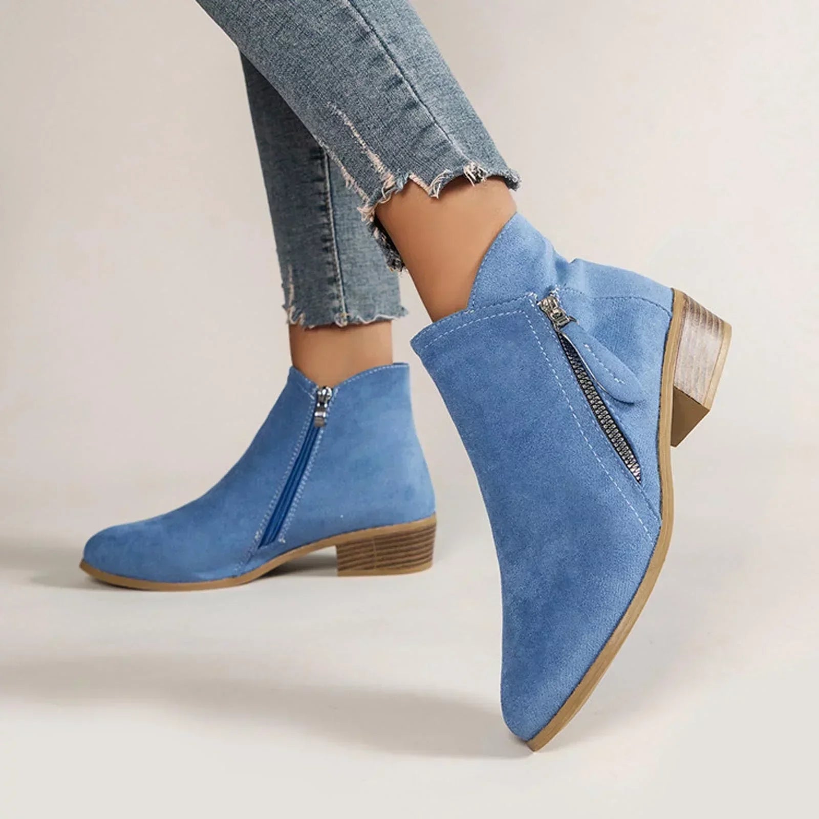 Leren Comfort Enkelboot Dames – Warme Orthopedische Boots voor de Winter