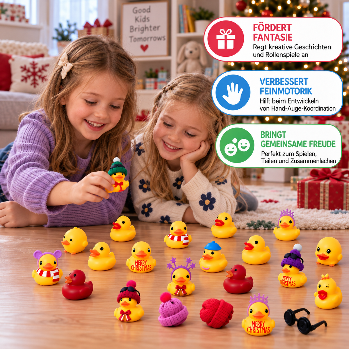 Kerst Adventskalender met Gummipoppen