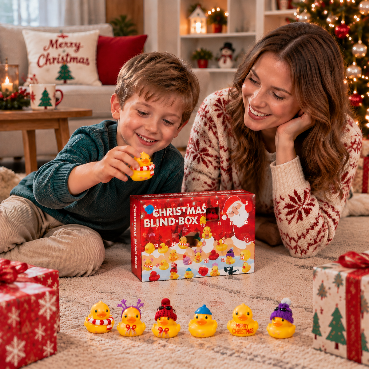 Kerst Adventskalender met Gummipoppen