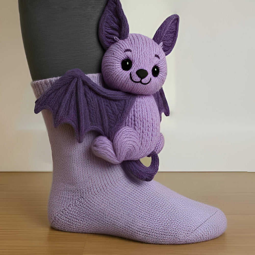 KnusStep Warme Dier-Sokken van Pluche – Antislip Huissokken met 3D-Design