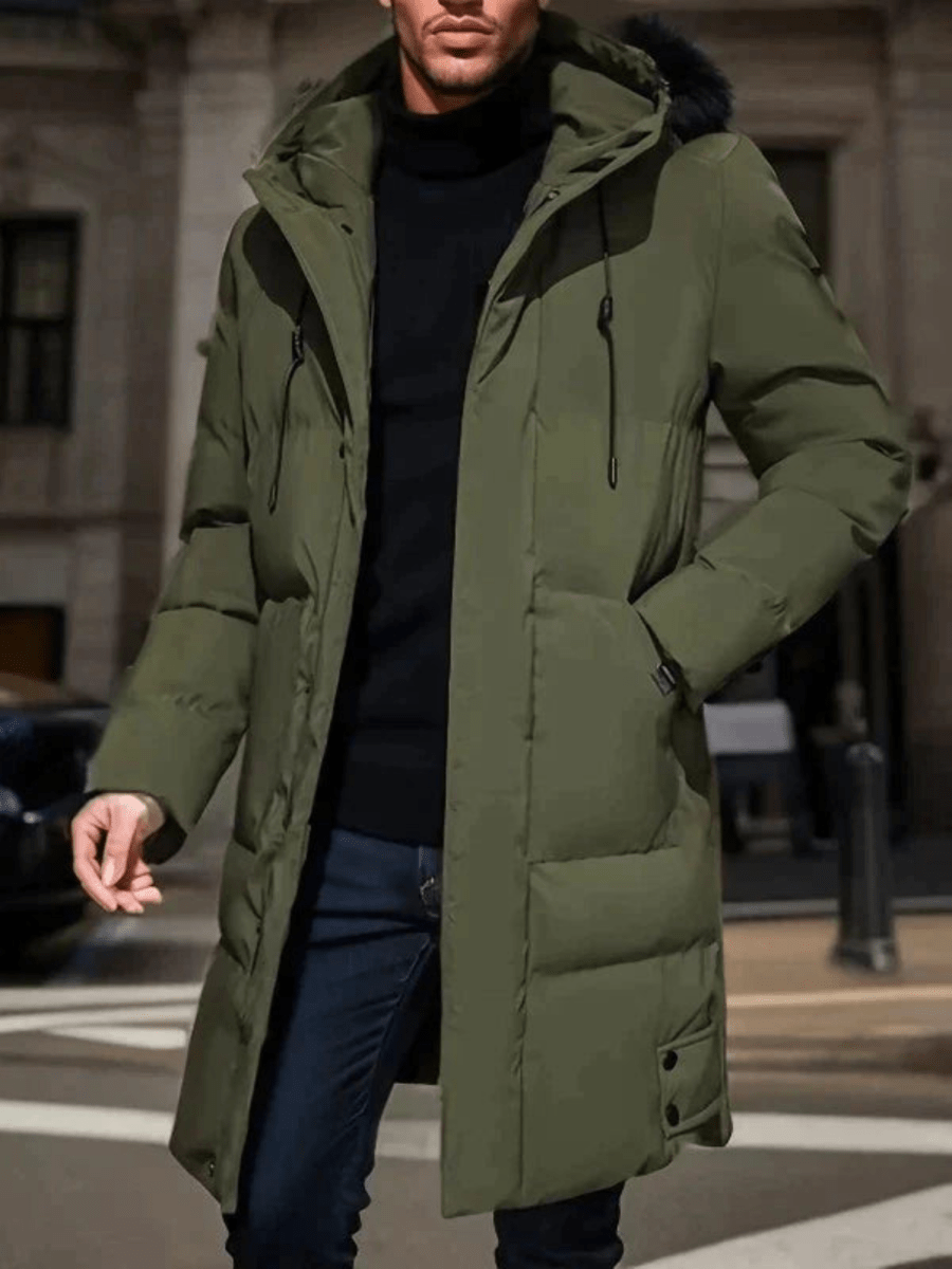 WinterHaven Warme Waterdichte Parka – Stijlvolle Lange Gevoerde Jas